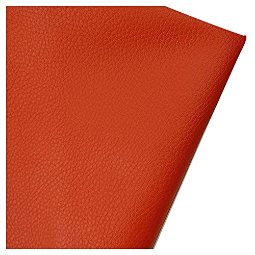 Kunstleder Stoff Einfarbig Kunstleder Polsterstoff 160x100cm zum Nähen DIY Basteln, Haarschleifen, Sofa Stuhl Sitzbezug DIY-Material(Big red,1.6X10m) von Generic