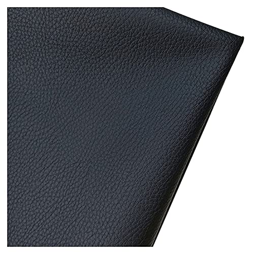 Kunstleder Stoff Einfarbig Kunstleder Polsterstoff 160x100cm zum Nähen DIY Basteln, Haarschleifen, Sofa Stuhl Sitzbezug DIY-Material(Black,1.6X10m) von Generic