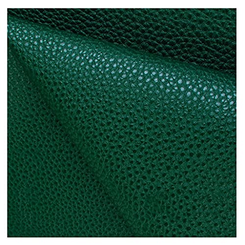 Kunstleder Weiches PU Premium Qualität Polsterstoff Echtleder-Optik - Meterware-Reparaturflicken Für Möbel Sofa Sitzbezug Autositz Jacke,Braun, 1,4 X 1m(Green,1.4X3m) von Generic