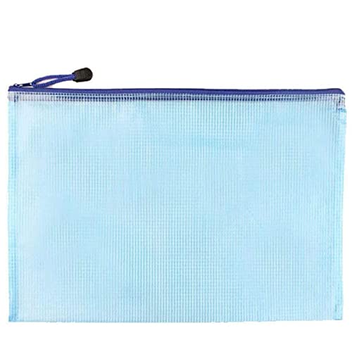 Kunststoff Brieftaschen A6 Datei Ordner Dokument Mesh Reißverschluss Taschen Reißverschluss Brieftasche Tasche Wasserdicht Büro Schreibwaren Aufbewahrungstasche Blau Kunststoff Brieftaschen A6 Datei Ordner Dokument Mesh Reißverschluss Taschen Reißverschluss Brieftasche Tasche Wasserdicht Büro Schreibwaren Aufbewahrungstasche Blau von Generic