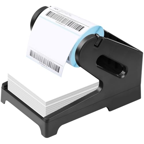 Kunststoff-Etikettenhalter für Thermodrucker, kompakte Desktop-Rolle und Fächerfalt-Etikettenständer, ideal für die Organisation zu Hause oder im Büro von Generic