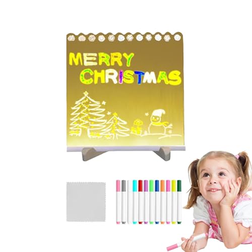 LED Acryl Trocken abwischbare Tafel, Beleuchtete Acryl-Pinnwand | Beleuchteter Zeichentisch für Tischerinnerung: Exquisite LED-Erinnerung, Acrylplatte LED Acryl Trocken abwischbare Tafel, Beleuchtete Acryl-Pinnwand | Beleuchteter Zeichentisch für Tischerinnerung: Exquisite LED-Erinnerung, Acrylplatte von Generic