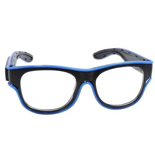 LED -Brille - Glühen In Der Dunklen Sonnenbrille | Neon -Brillen Zum Glühen In Der Dunklen Party | Luminous Eyewear Bevorzugt Accessoires Für Kinder Erwachsene Tanz Cosplay Pool Geburtstag Halloween K von Generic
