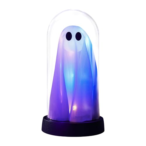 LED Geisterlicht Batteriebetriebener Schaurig Niedlicher LED Schmuck Für Festtage Zuhause Küche Kaminparty Deko Saisonale Halloween Dekoration | Halloween Lampe | Leuchtendes Geisterspuk Im Glas Deko, von Generic