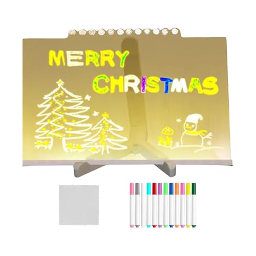 LED-Notizbrett, Acryl-Löschtafel, LED-Zeichenbrett, Schreibtisch-Notizbrett, exquisites multifunktionales Acryl-Radierbrett für Zuhause, Schule LED-Notizbrett, Acryl-Löschtafel, LED-Zeichenbrett, Schreibtisch-Notizbrett, exquisites multifunktionales Acryl-Radierbrett für Zuhause, Schule von Generic