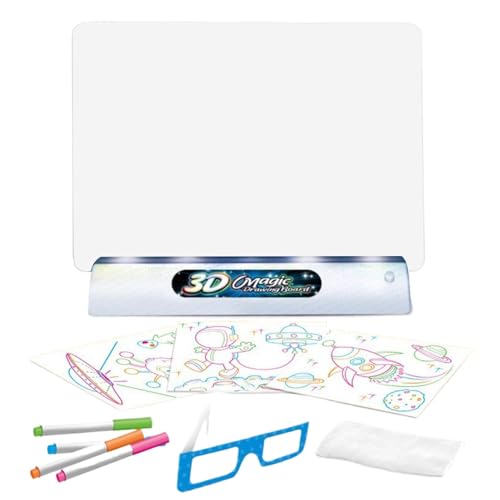 LED Schreibtafel Zeichenblock LED Zeichenblock Leuchttafel für Malerei Magische Zeichenmatte für Malbrett Lernspielzeug Gribouil Board Lernspielzeug von Generic