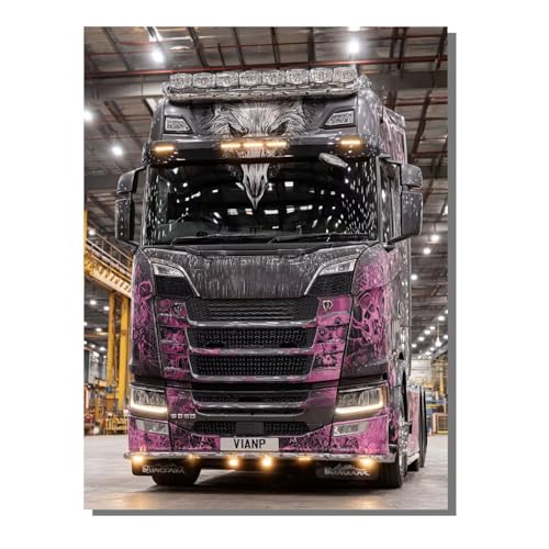 LKW Malen Nach Zahlen Erwachsene Mit Rahmen, Malen Nach Zahlen Landschaft 80x110 cm DIY Painting Set Mit 3 Pinseln und 36 Acrylfarbe, Paint by Numbers für Deko Wohnzimmer, Geschenke für Frauen ZBSDK65 LKW Malen Nach Zahlen Erwachsene Mit Rahmen, Malen Nach Zahlen Landschaft 80x110 cm DIY Painting Set Mit 3 Pinseln und 36 Acrylfarbe, Paint by Numbers für Deko Wohnzimmer, Geschenke für Frauen ZBSDK65 von Generic