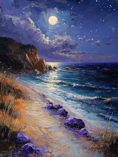 Landschaft Diamond Painting Erwachsene, Diamond Painting Nachtansicht Muster Design, 5D DIY Full Eckige Drill Diamant Crystal Art Mosaik Bastelset Erwachsene für Zimmer Deko Wohnzimmer 50x70cm -wyl66R Landschaft Diamond Painting Erwachsene, Diamond Painting Nachtansicht Muster Design, 5D DIY Full Eckige Drill Diamant Crystal Art Mosaik Bastelset Erwachsene für Zimmer Deko Wohnzimmer 50x70cm -wyl66R von Generic