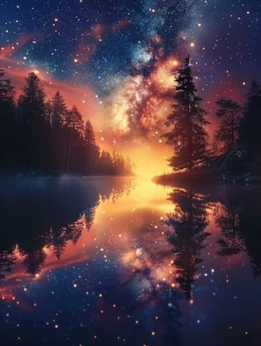 Landschaft Diamond Painting Erwachsene Sternenhimmel Diamant Painting Eckige Steine, DIY Kreativ Set für Erwachsene, Full Drill Diamanten Kinder Bastelset für Weihnachtsgeschenke 60x80cm - FZ2509203 Landschaft Diamond Painting Erwachsene Sternenhimmel Diamant Painting Eckige Steine, DIY Kreativ Set für Erwachsene, Full Drill Diamanten Kinder Bastelset für Weihnachtsgeschenke 60x80cm - FZ2509203 von Generic