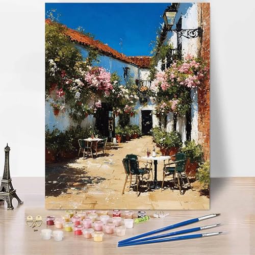 Landschaft Malen Nach Zahlen Erwachsene Blumen Malen Nach Zahlen Kreativ Set Erwachsene 50 x 65 cm, Leinwand Ölgemälde Bastelset mit Pinsel und Farben für Geschenke für Frauen, Ohne Rahmen -XY60X Landschaft Malen Nach Zahlen Erwachsene Blumen Malen Nach Zahlen Kreativ Set Erwachsene 50 x 65 cm, Leinwand Ölgemälde Bastelset mit Pinsel und Farben für Geschenke für Frauen, Ohne Rahmen -XY60X von Generic