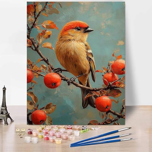 Landschaft Malen Nach Zahlen Erwachsene Blumen Malen Nach Zahlen Kreativ Set Erwachsene 50 x 65 cm, Leinwand Ölgemälde Bastelset mit Pinsel und Farben für Geschenke für Frauen, Ohne Rahmen -XY781 von Generic
