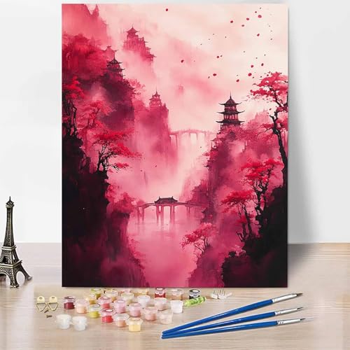 Landschaft Malen Nach Zahlen Erwachsene Karikatur Malen Nach Zahlen Kreativ Set Erwachsene 30×40cm, Leinwand Ölgemälde Bastelset mit Pinsel und Farben für Geschenke für Frauen, Ohne Rahmen -XY669 Landschaft Malen Nach Zahlen Erwachsene Karikatur Malen Nach Zahlen Kreativ Set Erwachsene 30×40cm, Leinwand Ölgemälde Bastelset mit Pinsel und Farben für Geschenke für Frauen, Ohne Rahmen -XY669 von Generic