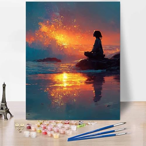 Landschaft Malen Nach Zahlen Erwachsene Meer Malen Nach Zahlen Kreativ Set Erwachsene 50x65cm, Leinwand Ölgemälde Bastelset mit Pinsel und Farben für Deko, Geschenke für Frauen, Ohne Rahmen -XY694 Landschaft Malen Nach Zahlen Erwachsene Meer Malen Nach Zahlen Kreativ Set Erwachsene 50x65cm, Leinwand Ölgemälde Bastelset mit Pinsel und Farben für Deko, Geschenke für Frauen, Ohne Rahmen -XY694 von Generic