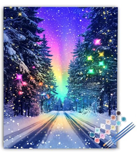 Landschaft Malen Nach Zahlen Erwachsene Winter Malen Nach Zahlen, DIY Ölgemälde Leinwand Malset mit Pinsel und Acrylfarben Kreativ Set für Erwachsene zur Home Deko Geschenk 60x80cm Ohne Rahmen d0-4259 Landschaft Malen Nach Zahlen Erwachsene Winter Malen Nach Zahlen, DIY Ölgemälde Leinwand Malset mit Pinsel und Acrylfarben Kreativ Set für Erwachsene zur Home Deko Geschenk 60x80cm Ohne Rahmen d0-4259 von Generic