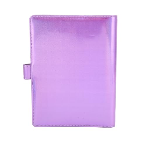 Laserordnerabdeckung, Laserordnerabdeckung A5 Kee mit Abgerundeten Randkanten Pu Tragbares Leder für Büro (PURPLE) von Generic