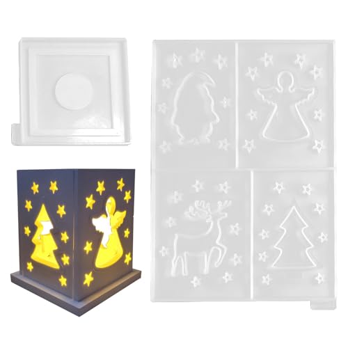 Laternenform, Harzlaternenform, Weihnachtsdekorationsform | Hausdekorationsformen aus Silikon für Epoxidharz, Urlaubshandwerker Gipsform Laternenform, Harzlaternenform, Weihnachtsdekorationsform | Hausdekorationsformen aus Silikon für Epoxidharz, Urlaubshandwerker Gipsform von Generic