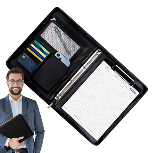 Leder Dokumententasche - Hochwertige Ledergeldbörse für Profis, Bürodokumententasche | Edle Dokumentenmappe, Business Dokumentenmappe, Dokumentenmappe ausgeführt von Generic
