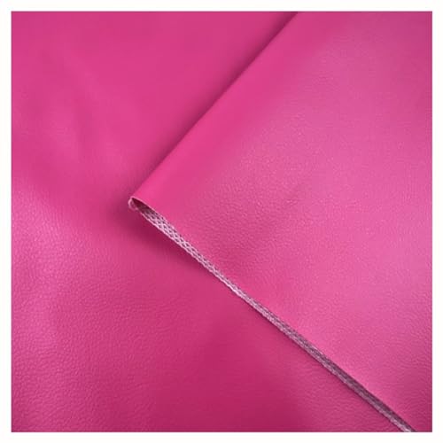 Leder Stoff Kunstleder Lederimitat Lederstoff Polsterstoff Möbelstoff Meterware Bezugsstoff -Polster Kunstleder(Rose red,1.6X6m) von Generic