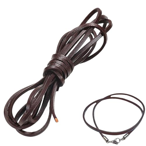 Lederband: Geflochtene Lederschnur aus echtem Leder, Ledermesserband | Material für Schmuckzubehör, Schnur für die Herstellung von Schmuck, Armband, Halskette, Schmuckherstellung Lederband: Geflochtene Lederschnur aus echtem Leder, Ledermesserband | Material für Schmuckzubehör, Schnur für die Herstellung von Schmuck, Armband, Halskette, Schmuckherstellung von Generic