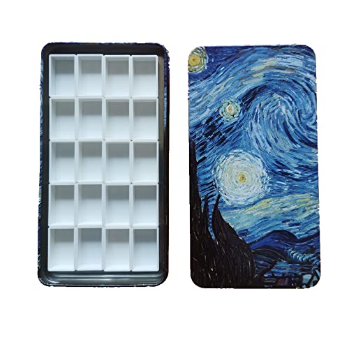 Leere Aquarell-Dose, Metall-Palette, leerer Farbkoffer mit 20 Kunststoffpfannen mit Magnetstreifen auf der Unterseite Leere Aquarell-Dose, Metall-Palette, leerer Farbkoffer mit 20 Kunststoffpfannen mit Magnetstreifen auf der Unterseite von Generic