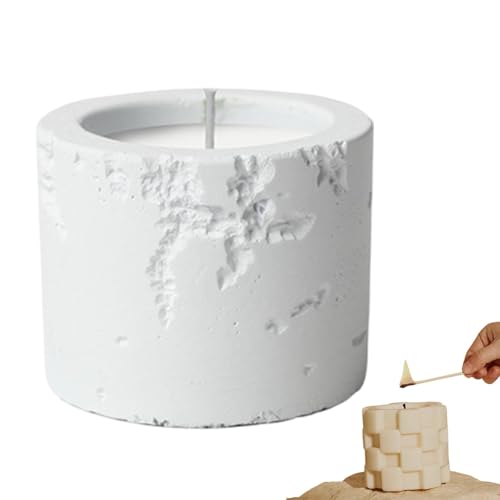 Leere Kerzenstäbe - Zylindrische Betondosen für Kerzen, befüllbare Wachstöpfe | Langlebiges Zubehör für die Herstellung von hausgemachten Kerzen für Hochzeiten, Feiern und Dekorationen für Leere Kerzenstäbe - Zylindrische Betondosen für Kerzen, befüllbare Wachstöpfe | Langlebiges Zubehör für die Herstellung von hausgemachten Kerzen für Hochzeiten, Feiern und Dekorationen für von Generic