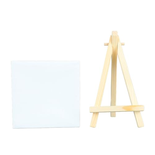 Leinwandstand, Holzstockung mit Rahmen 10pcs Mini -Staffelei von Generic