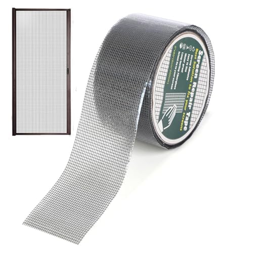Leistungsstarkes Klebeband für Bildschirm – Reparaturband für aus Netzstoff, Reparatur mit starkem Klebstoff | Wasserdichtes Beschichtungsnetzband, gut belüftetes Siebband, Lochaufkleber von Generic