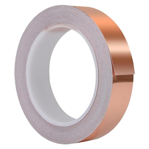 Leitfähiges Kupferband, einseitiges leitfähiges Klebeband | getöntes Glasklebeband für Papierschaltungen, elektrische Reparaturen, Erdung, Kunst und Handwerk, von Generic