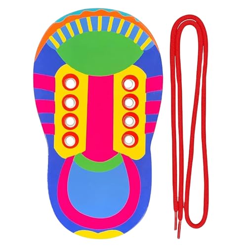 Lernen, Schuhe für Kinder zu binden - Lernen Sie Schuhe zu binden, Spielzeug zur Förderung der Motorik Buntes Spielzeug Auf Wasserbasis, Scar Schnüren von Generic