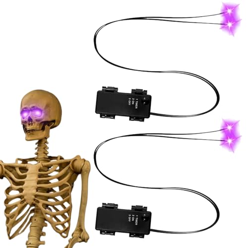 Leuchtende Augen - LED Halloween Kürbis-Requisiten, Spooky Outdoor Dekoration, Gruselige Atmosphäre -Effekt, Realistische Optik Mit Eingebautem Timer | Gruselige Augenbeleuchtung Für Skelett Leuchtende Augen - LED Halloween Kürbis-Requisiten, Spooky Outdoor Dekoration, Gruselige Atmosphäre -Effekt, Realistische Optik Mit Eingebautem Timer | Gruselige Augenbeleuchtung Für Skelett von Generic