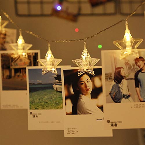 Lichterketten, LED Außen Innen LED Stern Klemmleuchte Foto Foto Wandleuchte Außenterrasse Lichter Geburtstag Und Weihnachtsdekoration Lichter Lichterketten, LED Außen Innen LED Stern Klemmleuchte Foto Foto Wandleuchte Außenterrasse Lichter Geburtstag Und Weihnachtsdekoration Lichter von Generic