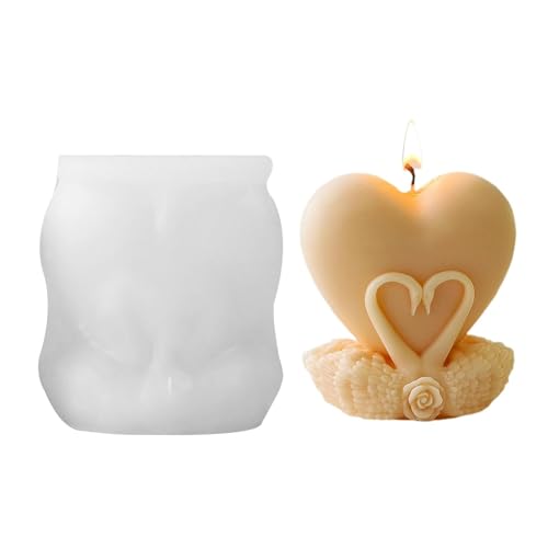 Liebesherz Silikonform - 3D-Herz-Seifenform, Stumpenkerzenform | Kerzenherstellung, Epoxidharz-Gussform, Schmuck, Harzgussformen für Geburtstag, Hochzeit, Valentinstag, Dekoration, Neujahr Liebesherz Silikonform - 3D-Herz-Seifenform, Stumpenkerzenform | Kerzenherstellung, Epoxidharz-Gussform, Schmuck, Harzgussformen für Geburtstag, Hochzeit, Valentinstag, Dekoration, Neujahr von Generic