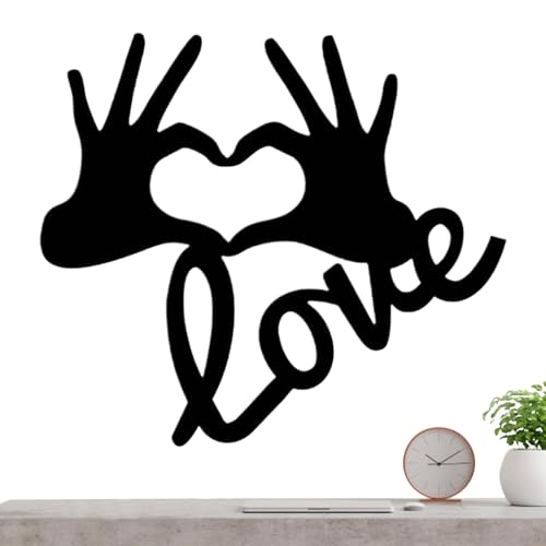 Liebesscheiben aus Holz, Bastelausschnitte aus Holz | Love Craft Cutouts Wandaufkleber aus Holz | Dekoration für Zuhause | Herzscheiben Dekoration von Generic