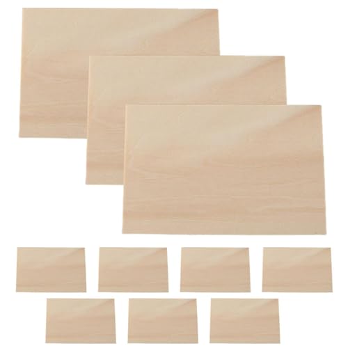 Lindenblätter – 10 Packungen Blanko-MDF-Platten, rechteckige Holzfolie | Bastelholz unvollendet, Holzbrett zum Schneiden von -Modellen Lindenblätter – 10 Packungen Blanko-MDF-Platten, rechteckige Holzfolie | Bastelholz unvollendet, Holzbrett zum Schneiden von -Modellen von Generic