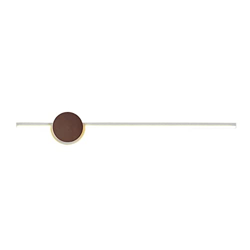 Lineare Metall-Wandleuchte, ultradünne Eisen-Wandlampe mit Holzbausatz, Moderne LED-Wandleuchte – 6000 K, Nachttisch-Hintergrund-Wandbeleuchtung, Wandlampen mit Langen Streifen für den Flur von Generic