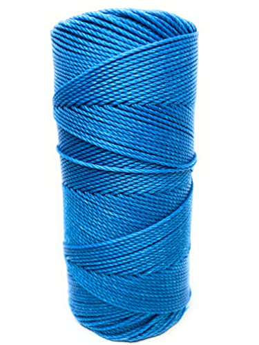 Linhasita Türkis 1,5 mm Polyester gewachster Faden, hergestellt in Brasilien, PE-6/100G TEX 861 COR 707, 116 Meter von Generic