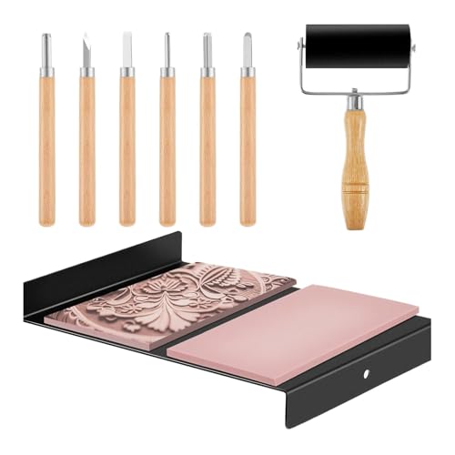 Linoleum Schnitzwerkzeuge Linoleum Schnitzwerkzeuge Linoleum Linoleum Printing Kit Linoleum Printing Kit mit Tintenwalze Stempelset für Studenten A Linoleum Schnitzwerkzeuge Linoleum Schnitzwerkzeuge Linoleum Linoleum Printing Kit Linoleum Printing Kit mit Tintenwalze Stempelset für Studenten A von Generic