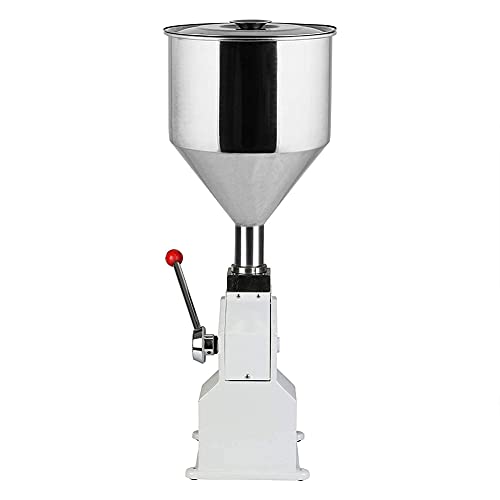 Liquid Filling Machine, A03 Manuelle Abfüllmaschine für Flüssigkeiten mit Edelstahltrichter, verstellbare Flaschenfüllpa von Generic