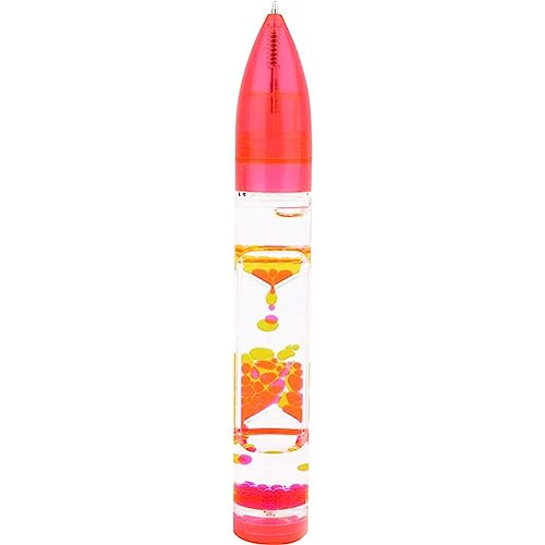 Liquid Motion Bubbler Fidget Stift Für Kinder Und Erwachsene Stress Sensorisches Spielzeug Farbenfrohe Flüssigkeit Timer Home Office Novelty Pen von Generic