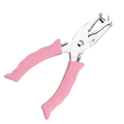 Locher mit 1 Loch, Einlochlocher – strapazierfähiger Papierstanzer, ergonomischer tragbarer Locher, robustes 1-Loch-Bohrwerkzeug mit weichem Griff für Karten von Generic