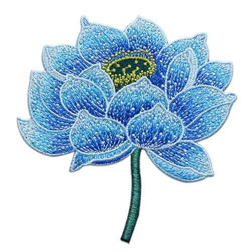 Locomo Große Lotusblüte Aufnäher zum Aufnähen, Blumenstickerei, DIY-Applikation, Motiv für Damen, Kleid, Hochzeitskleid, Jacke, Hose, Rucksack, Dekoration Locomo Große Lotusblüte Aufnäher zum Aufnähen, Blumenstickerei, DIY-Applikation, Motiv für Damen, Kleid, Hochzeitskleid, Jacke, Hose, Rucksack, Dekoration von Generic