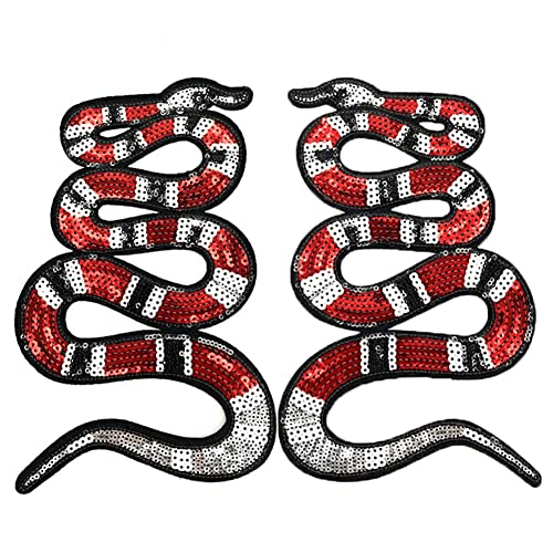 Locomo Große Pailletten Koralle Schlange Back Patch Nähen Eisen Auf Große Applikation Rote Kingsnake Metall Grunge Ästhetische Reptilien Gothic Jacke Dekoration Kobra Locomo Große Pailletten Koralle Schlange Back Patch Nähen Eisen Auf Große Applikation Rote Kingsnake Metall Grunge Ästhetische Reptilien Gothic Jacke Dekoration Kobra von Generic