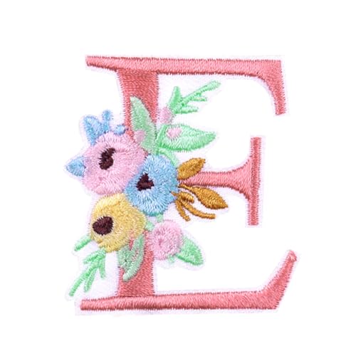 Locomo Individuelle Blumen Buchstaben Eisen auf Patch Alphabet Nähen auf Patch gestickte Blume Elegante Hauptstadt A-Z Namensschild für DIY Jacke Mantel Rucksack Dekoration Locomo Individuelle Blumen Buchstaben Eisen auf Patch Alphabet Nähen auf Patch gestickte Blume Elegante Hauptstadt A-Z Namensschild für DIY Jacke Mantel Rucksack Dekoration von Generic