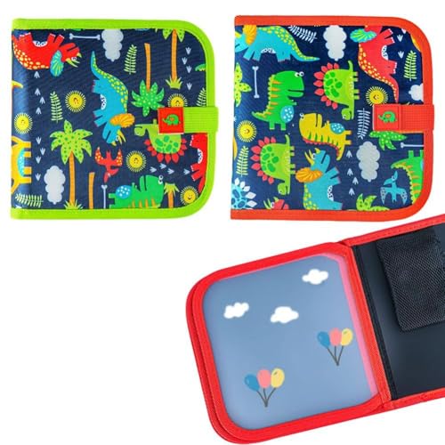 Löschbares Buch Doodle Set mit 12 Stiften wiederverwendbares Zeichenbuch für Kinder (rot) von Generic