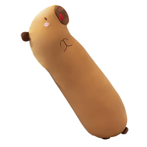 Long Capybara Pillow – Plüschstoff, Plüschspielzeug | 90 cm Body Morce Plance mit Design im Cartoon-Stil, Capybara Doll Cuddly für die von Generic
