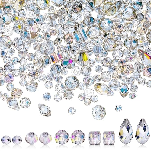 Lose Perlen, 1300 x glänzende Perlen für Armbänder, Ohrringe, bunte Strasssteine für Armbänder, Ohrringe mit Löchern Lose Perlen, 1300 x glänzende Perlen für Armbänder, Ohrringe, bunte Strasssteine für Armbänder, Ohrringe mit Löchern von Generic