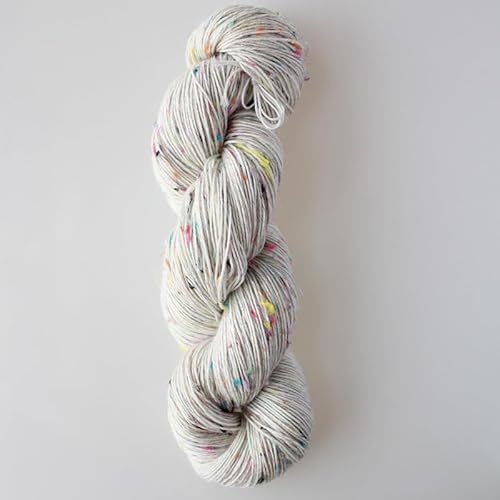 Lotus Yarns 100 g Merinowolle Polyester NEP Angelina Garn, weiches ausgefallenes Garn zum Stricken, Häkeln, Pullover, Strickjacken, Pullover, Schal von Generic