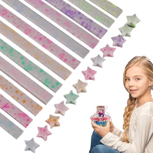 Lucky Star Faltpapier – verleiht jeder Veranstaltung einen Hauch von Fantasie, Papierstreifen, die im Dunkeln leuchten | Für Zubehör, Dekorationen Lucky Star Faltpapier – verleiht jeder Veranstaltung einen Hauch von Fantasie, Papierstreifen, die im Dunkeln leuchten | Für Zubehör, Dekorationen von Generic