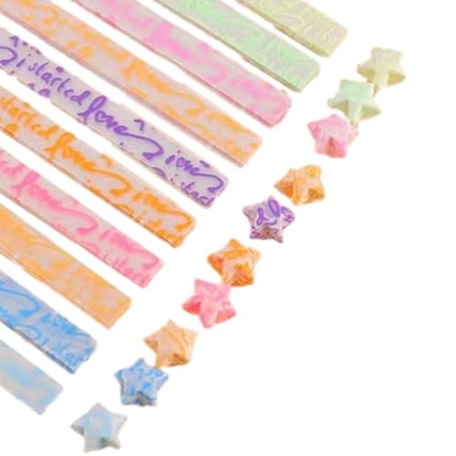 Lucky Star Papier - Faltbare Papierstreifen mit glitzernden Sternen, Glitterpapier Lucky Star Faltbar, Tragbar, Fluoreszierend, Für Bastelbedarf u Lucky Star Papier - Faltbare Papierstreifen mit glitzernden Sternen, Glitterpapier Lucky Star Faltbar, Tragbar, Fluoreszierend, Für Bastelbedarf u von Generic