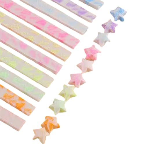Lucky Star Papier - Lucky Star Streifen, Faltbare Papierstreifen, die im Dunkeln leuchten | Für , Weihnachtsdekoration, Bastelbedarf von Generic